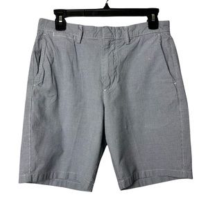 J. CREW Men’s Size 29 Bermuda Shorts Blue Plaid‎ Casual Chinos Inseam 8” Beach